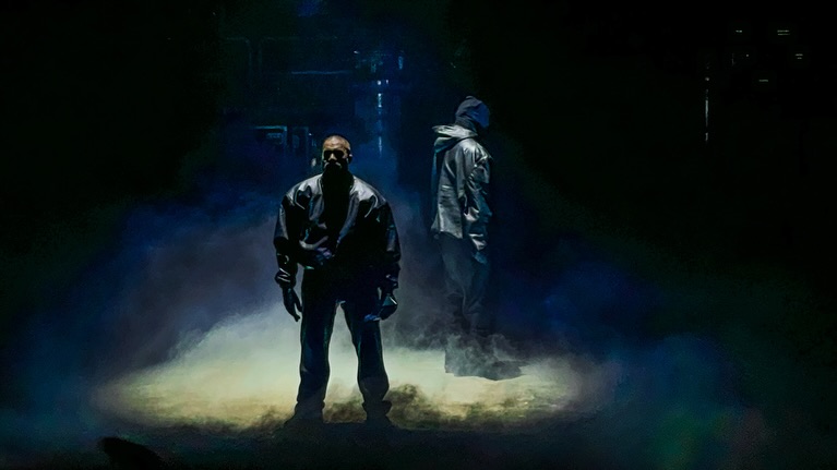YE & Ty Dolla $ign performing during the Vultures Listening Experience at Footprint Center in Phoenix, AZ — concert photography by Anthony Cavale for Cavale Live