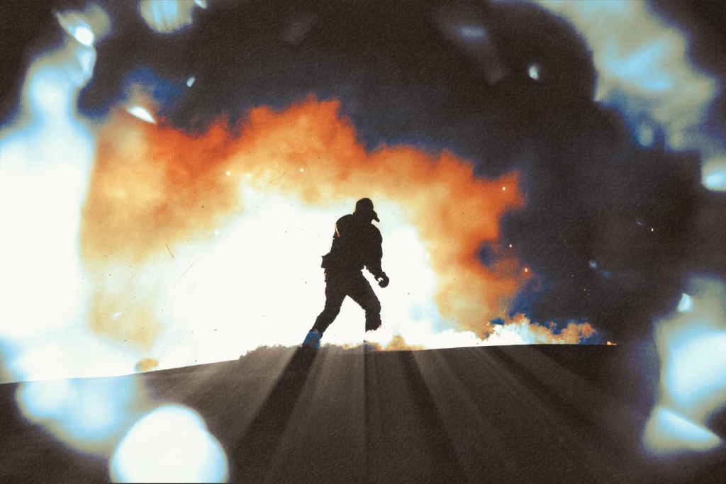 YE performing during the Live at SoFi at SoFi Stadium in Los Angeles, CA — concert photography by Anthony Cavale for Cavale Live