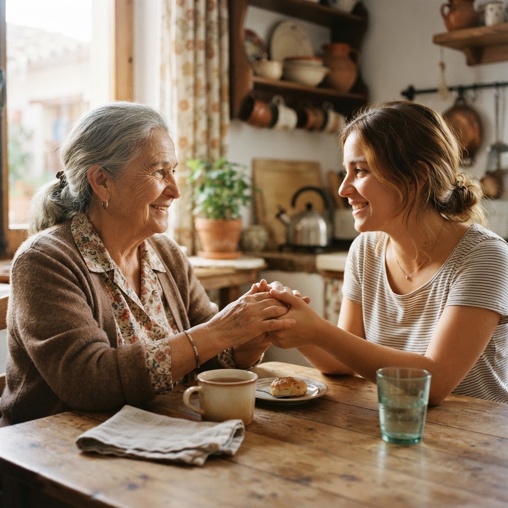 Frases que reconfortan a personas mayores. Las palabras también cuidan