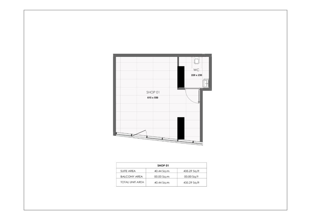 Shop 01 floor plan