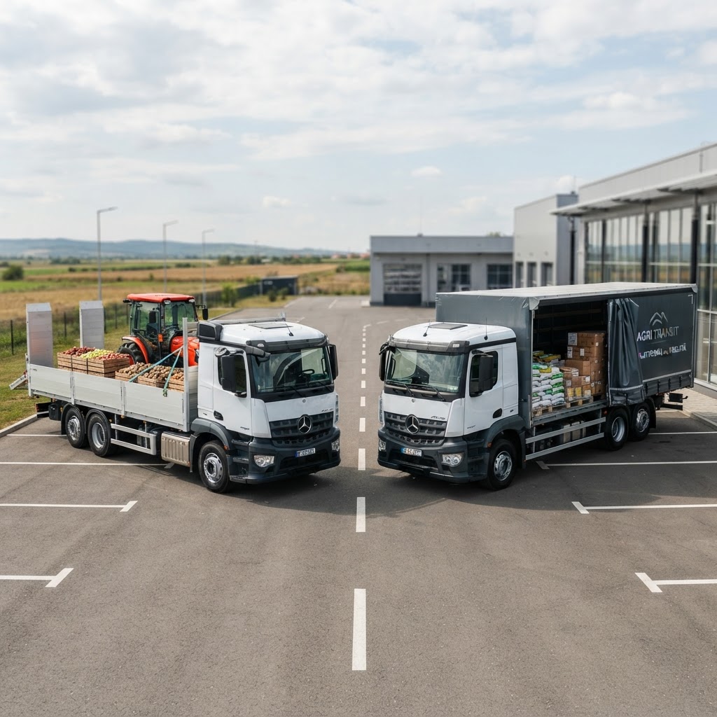 Caroserie platformă vs. prelată: avantaje pentru transportul agricol