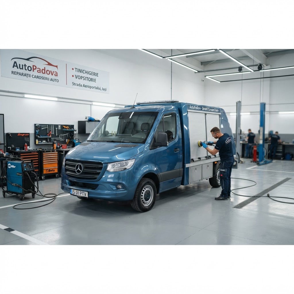 Caroserii auto în Iași: servicii complete de reparații la AutoPadova
