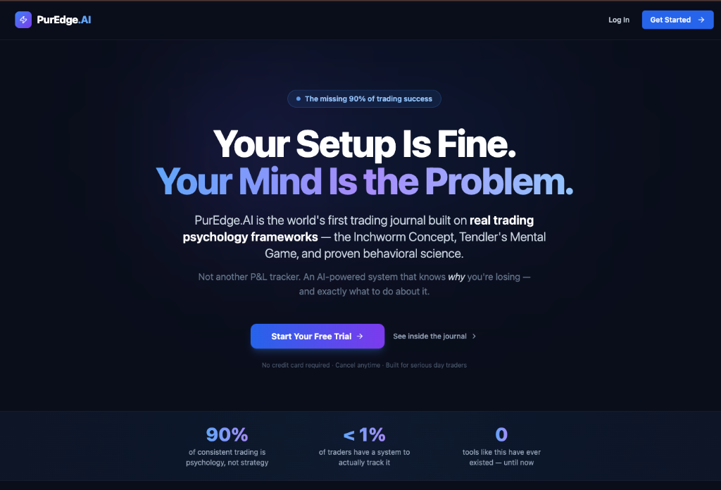 PurEdge.AI website mockup