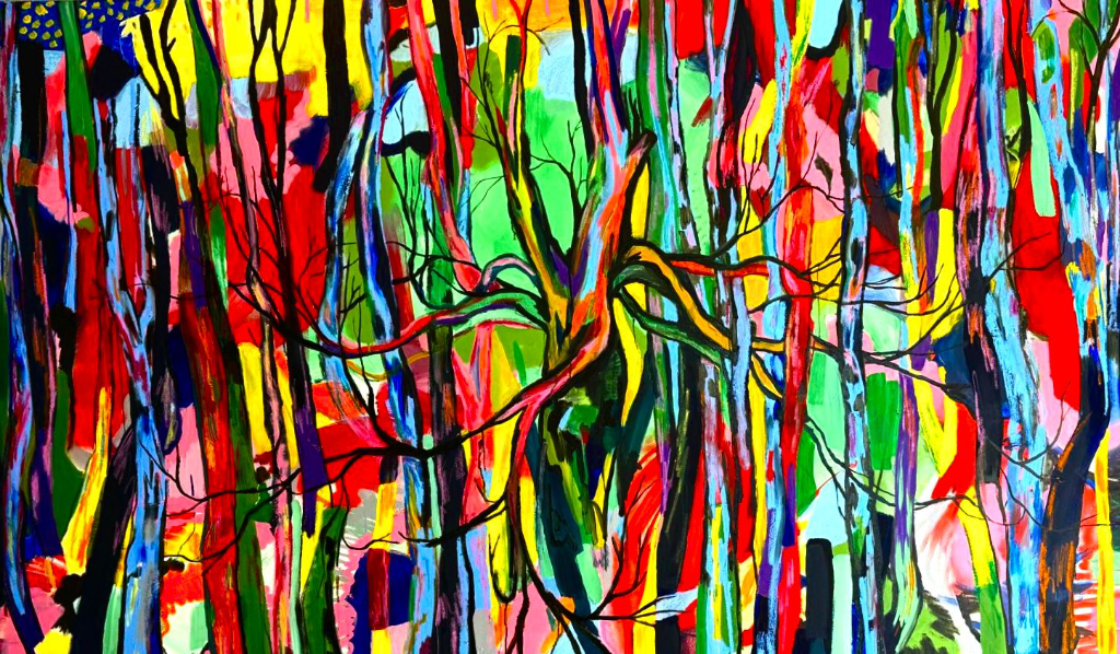 Lennart Lovis Gerstenberger – Tanz im Park, 2026, 220x130cm