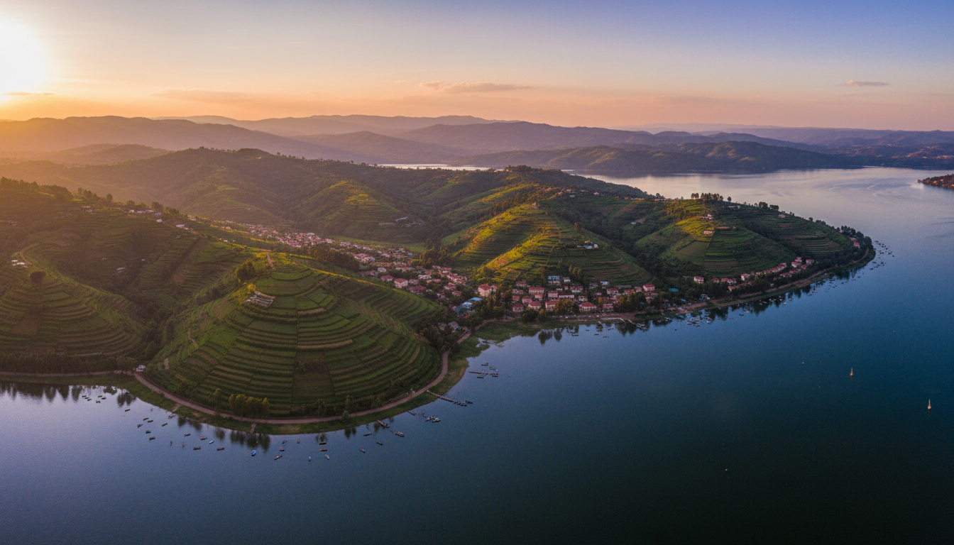 Aerial view of Karongi