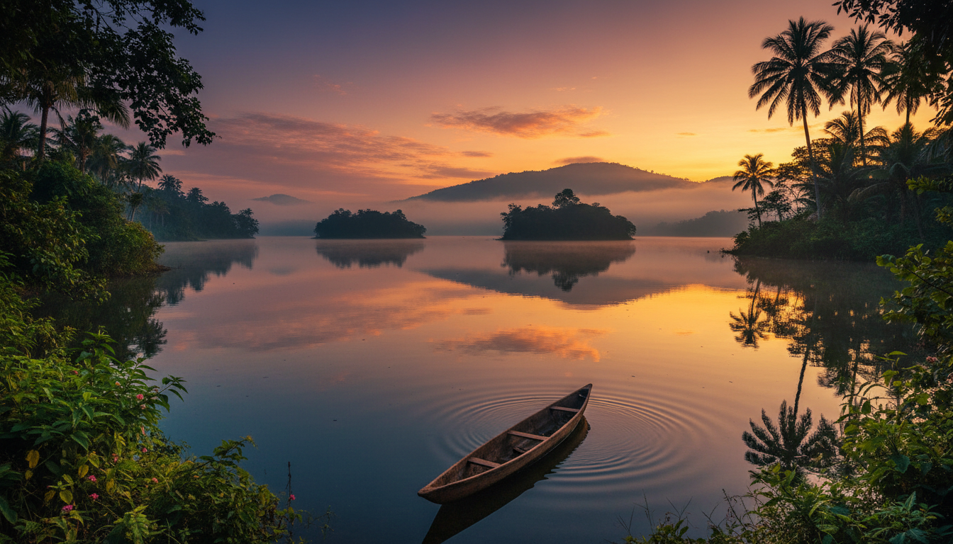 Lake Kivu at dawn