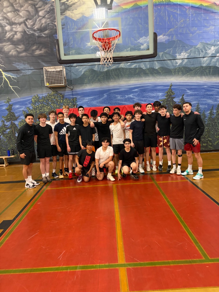 Basketball player training