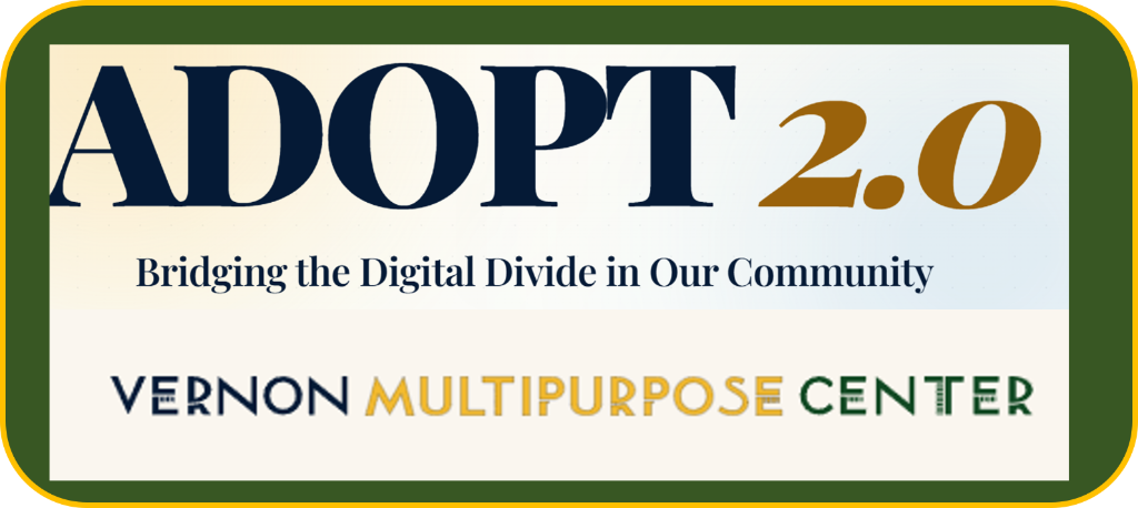 Vernon Community Center Adopt 2.0 Community Broadband Initiative