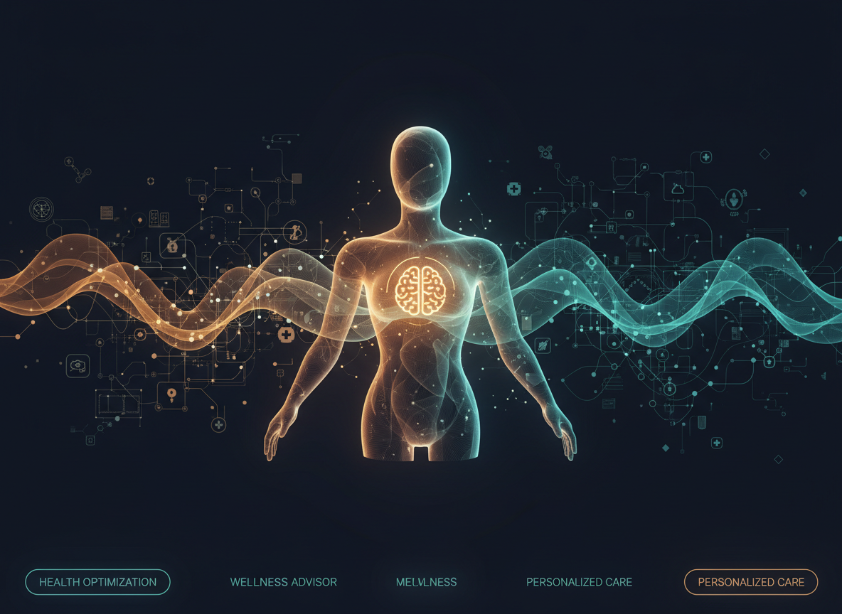 Ariya AI health agent visualization with expert knowledge streams