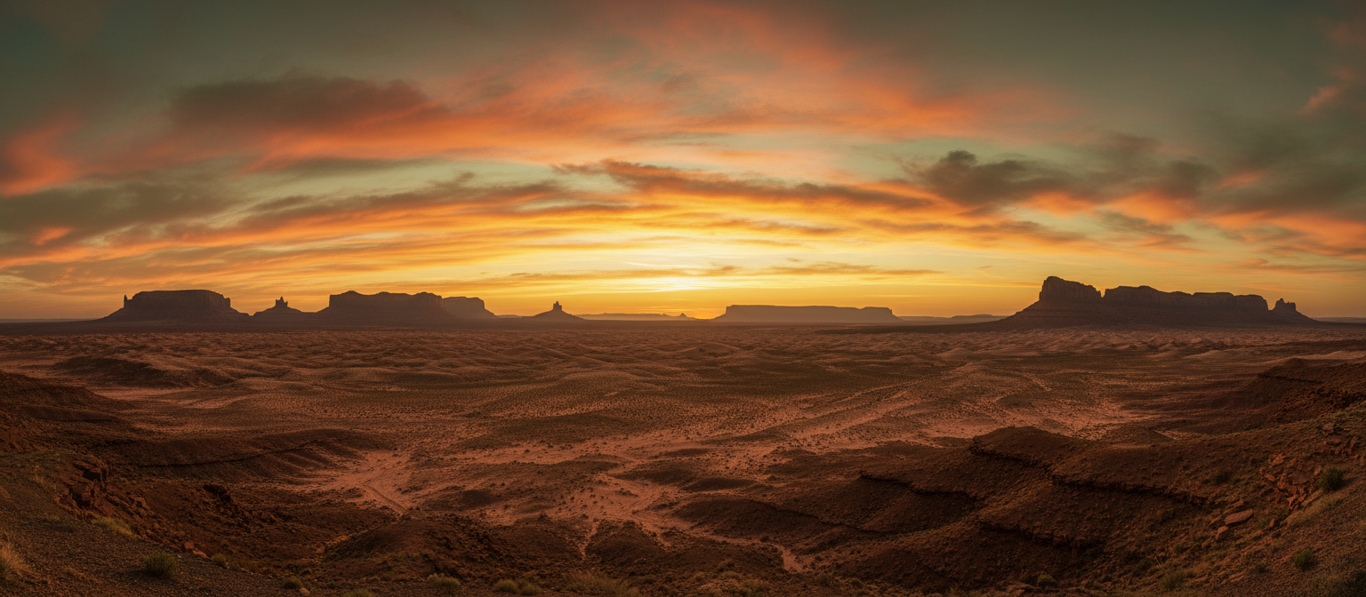 New Mexico sunset landscape