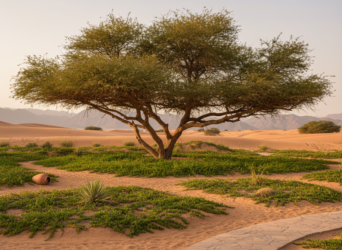 Ghaf Tree in Muscat garden