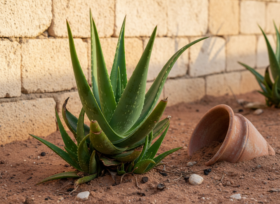 Aloe Vera in Muscat garden