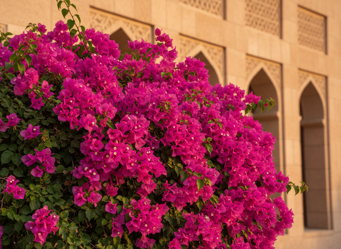 Bougainvillea in Muscat garden