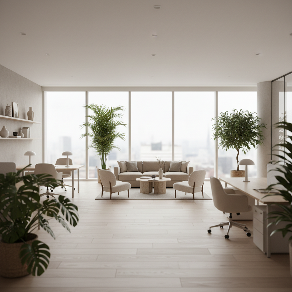 Bureau lumineux végétalisé par Season Box