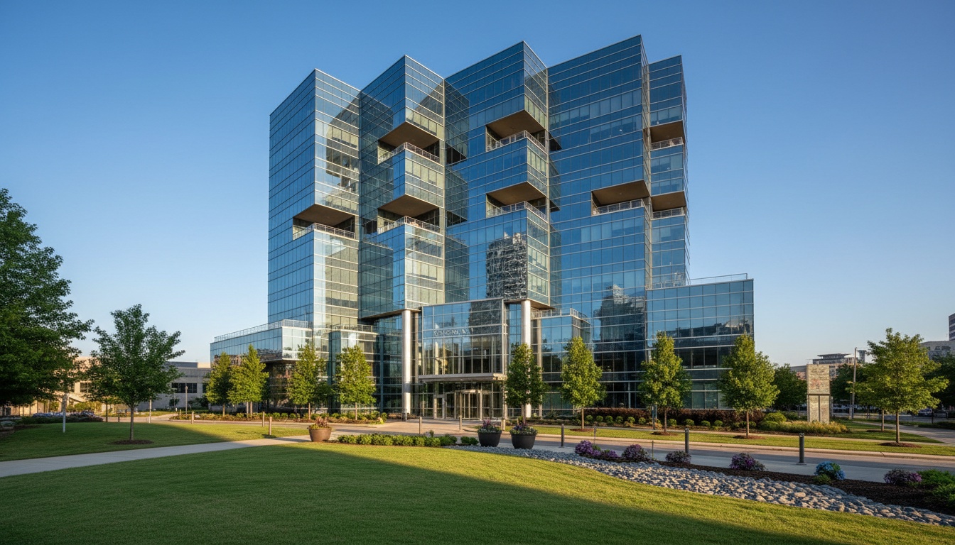 Modern commercial building in Georgia