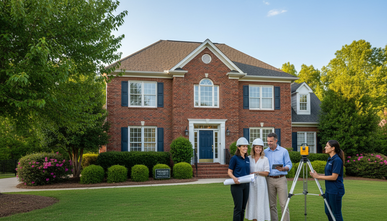 Georgia Licensed Engineers team inspecting a residential property