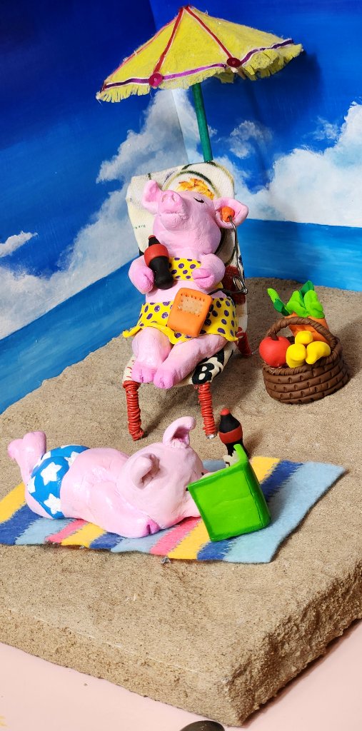 Pigs at the Beach