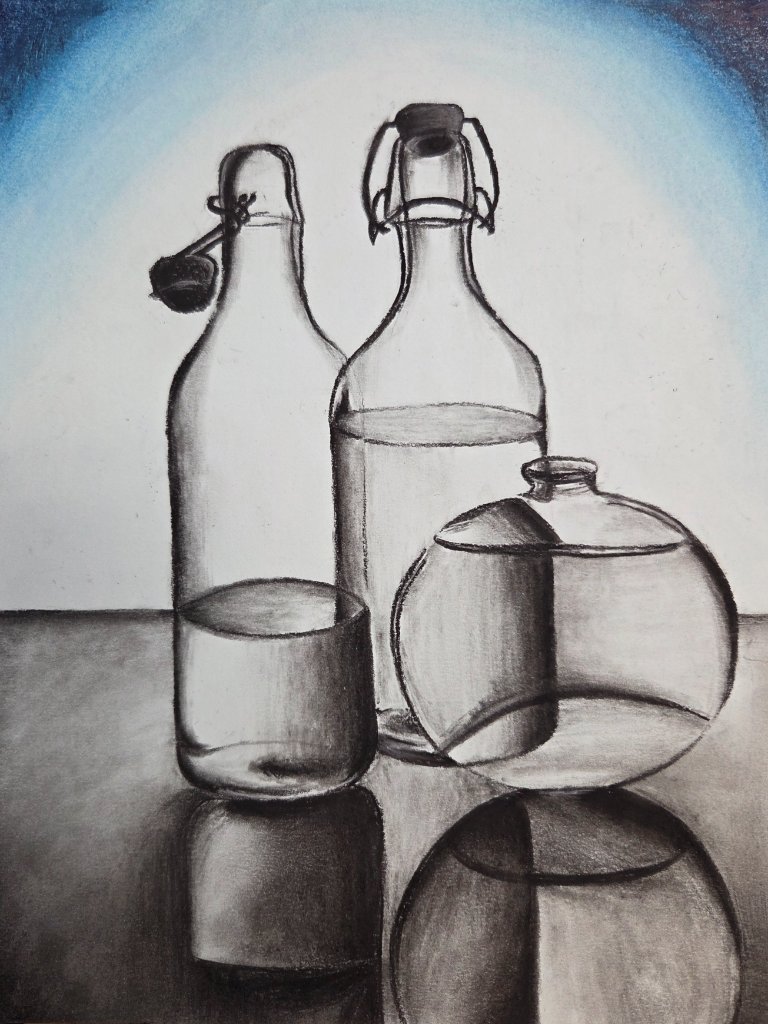 Glass Bottles Still Life