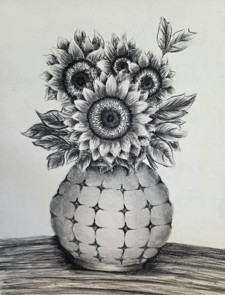 Sunflowers in Vase