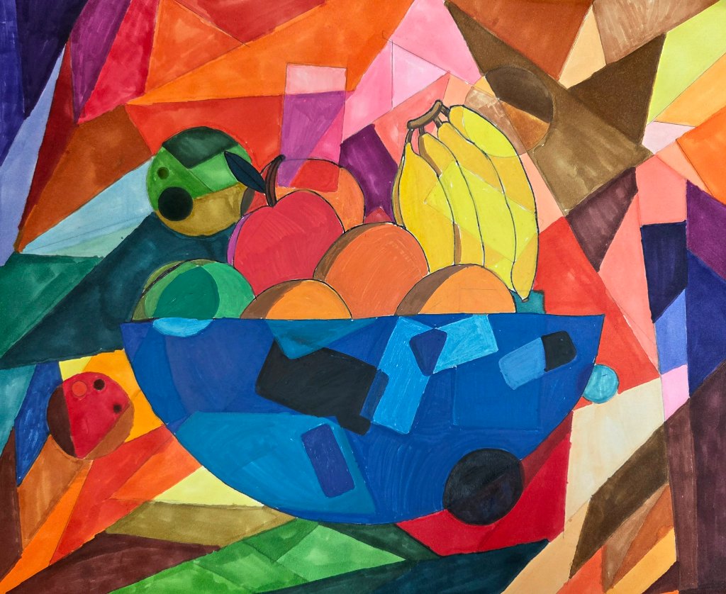 Cubist Fruit Bowl