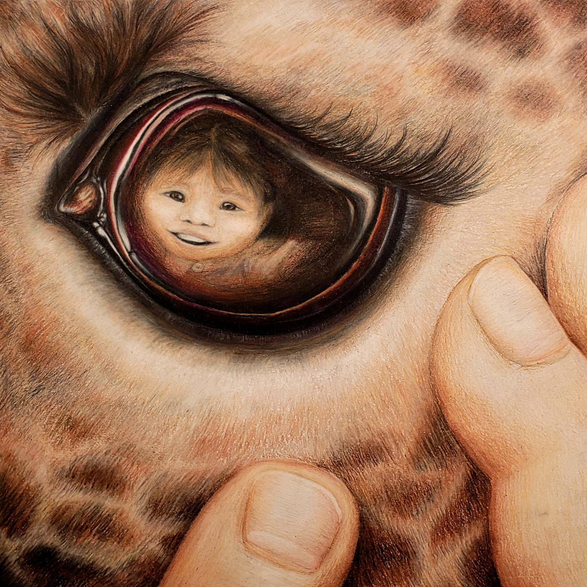 Eye with Child Reflection