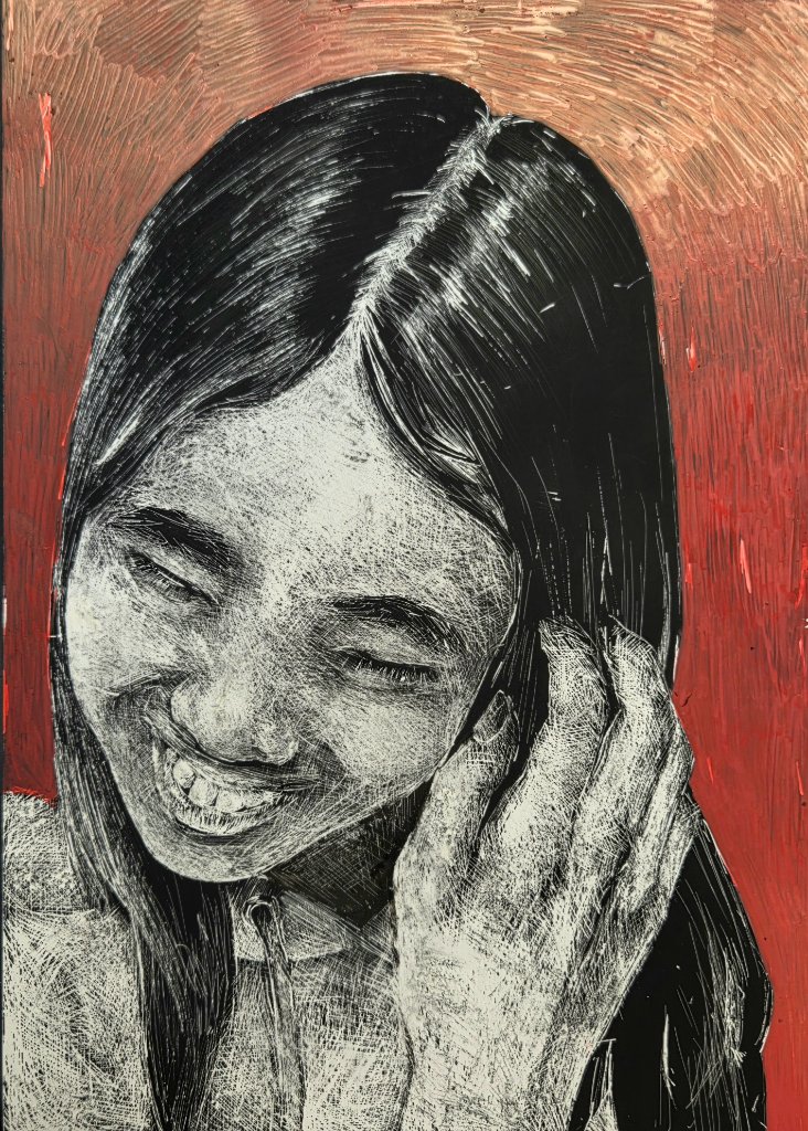 Scratchboard Portrait