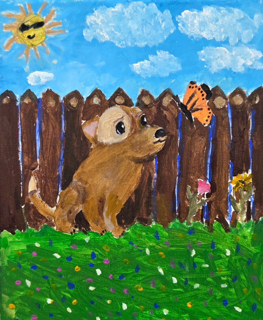 Puppy & Butterfly
