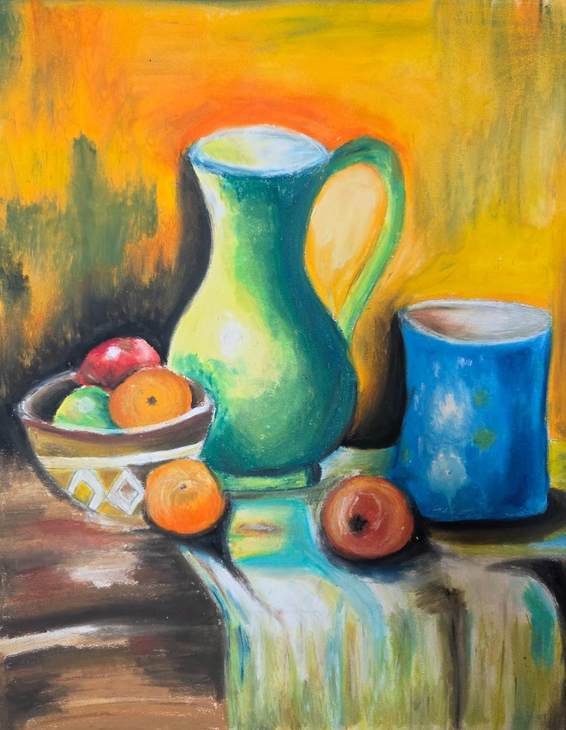 Pitcher & Fruit Still Life