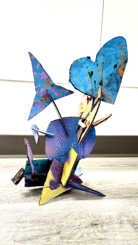 Abstract Cardboard Sculpture