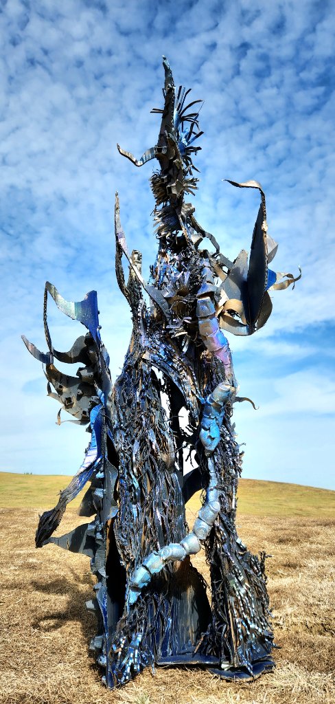 Metal Tree Sculpture