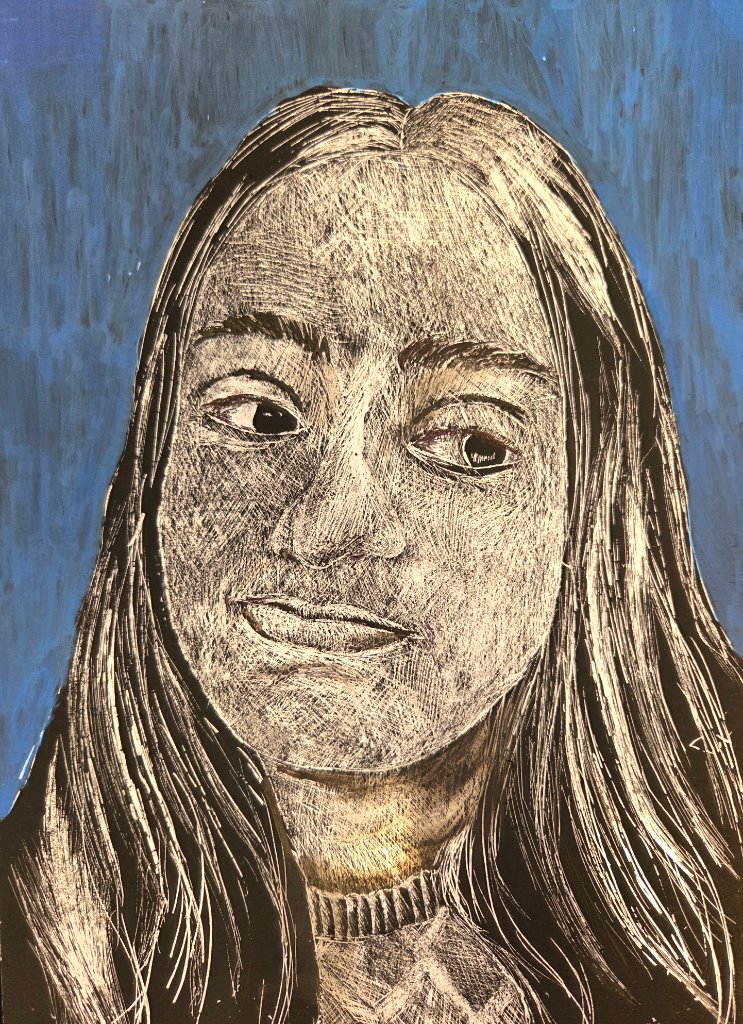 Scratchboard Portrait
