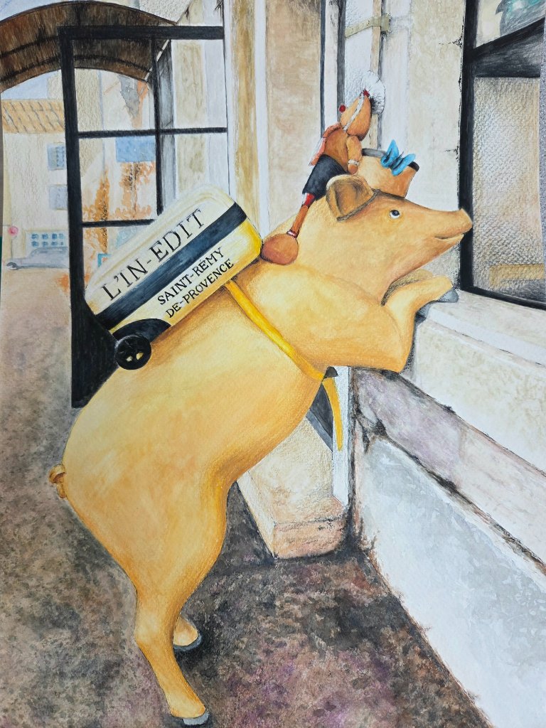 Pig in Saint-Rémy