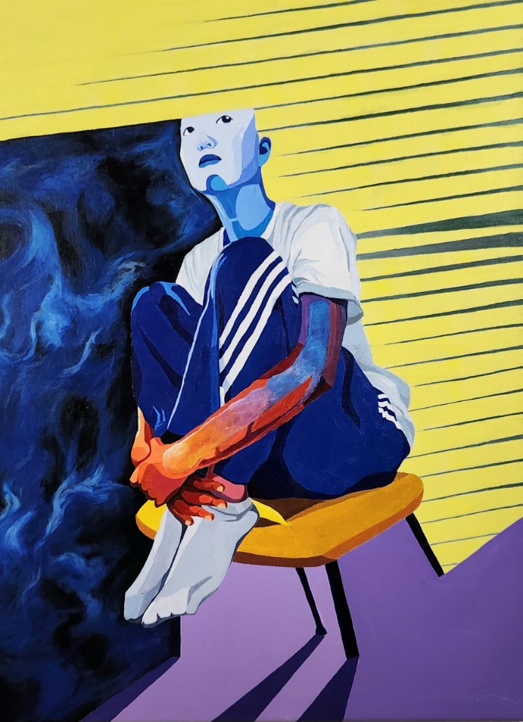 Blue Figure