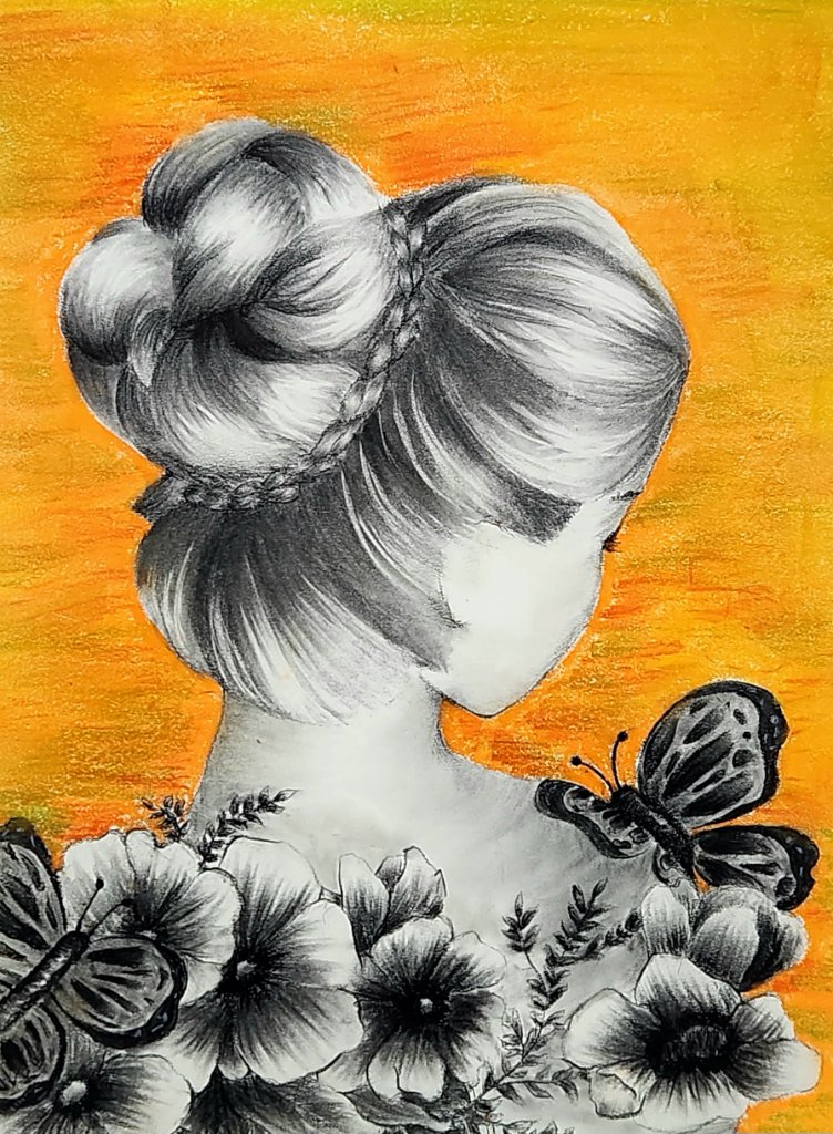 Figure with Flowers