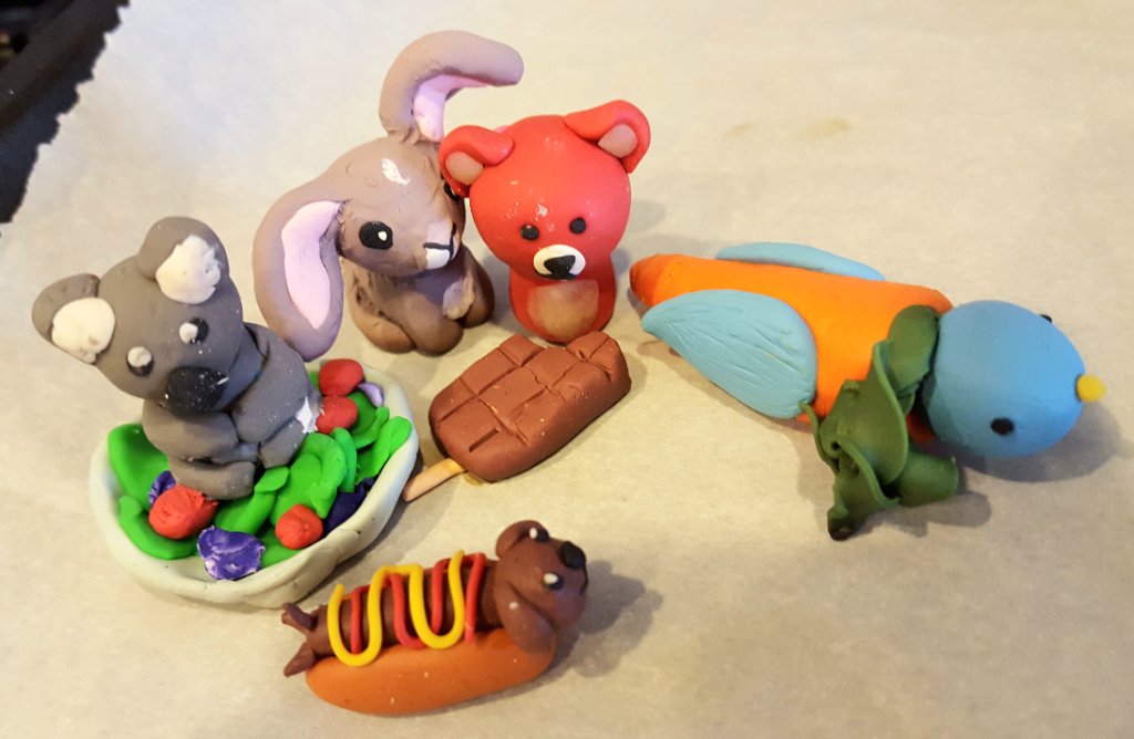 Clay Animal Sculptures