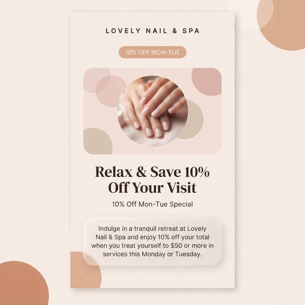 Relax & Save 10% Off Your Visit