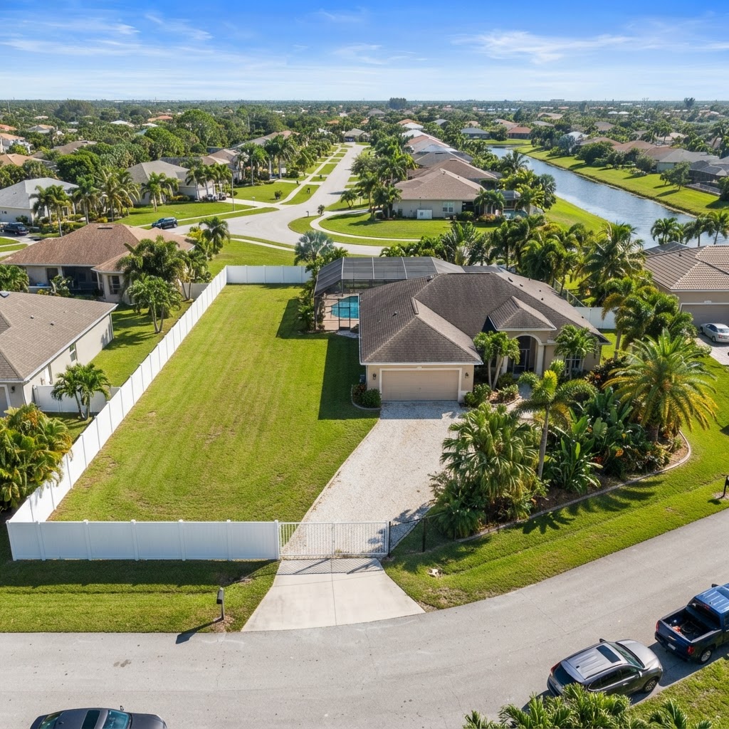 Empty side yard for rent in Port St Lucie
