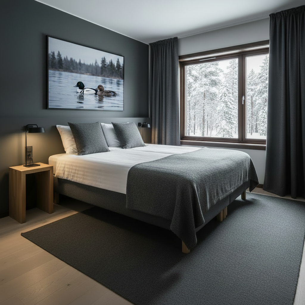 Arctic Alma Meltaus, Telkkä, standard, twin bed - ROOM accommodation at Arctic Alma, Finnish Lapland