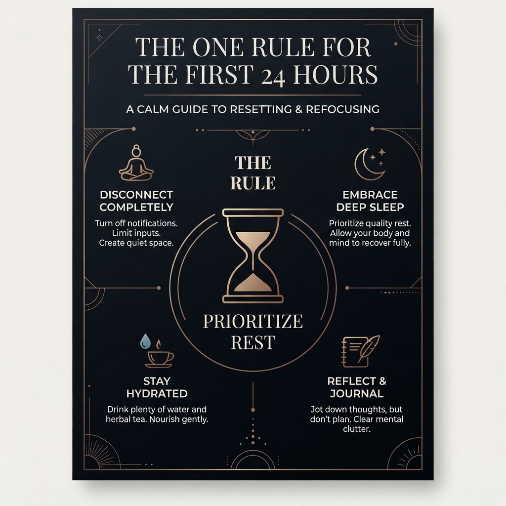 The One Rule For The First 24 Hours — free printable guide
