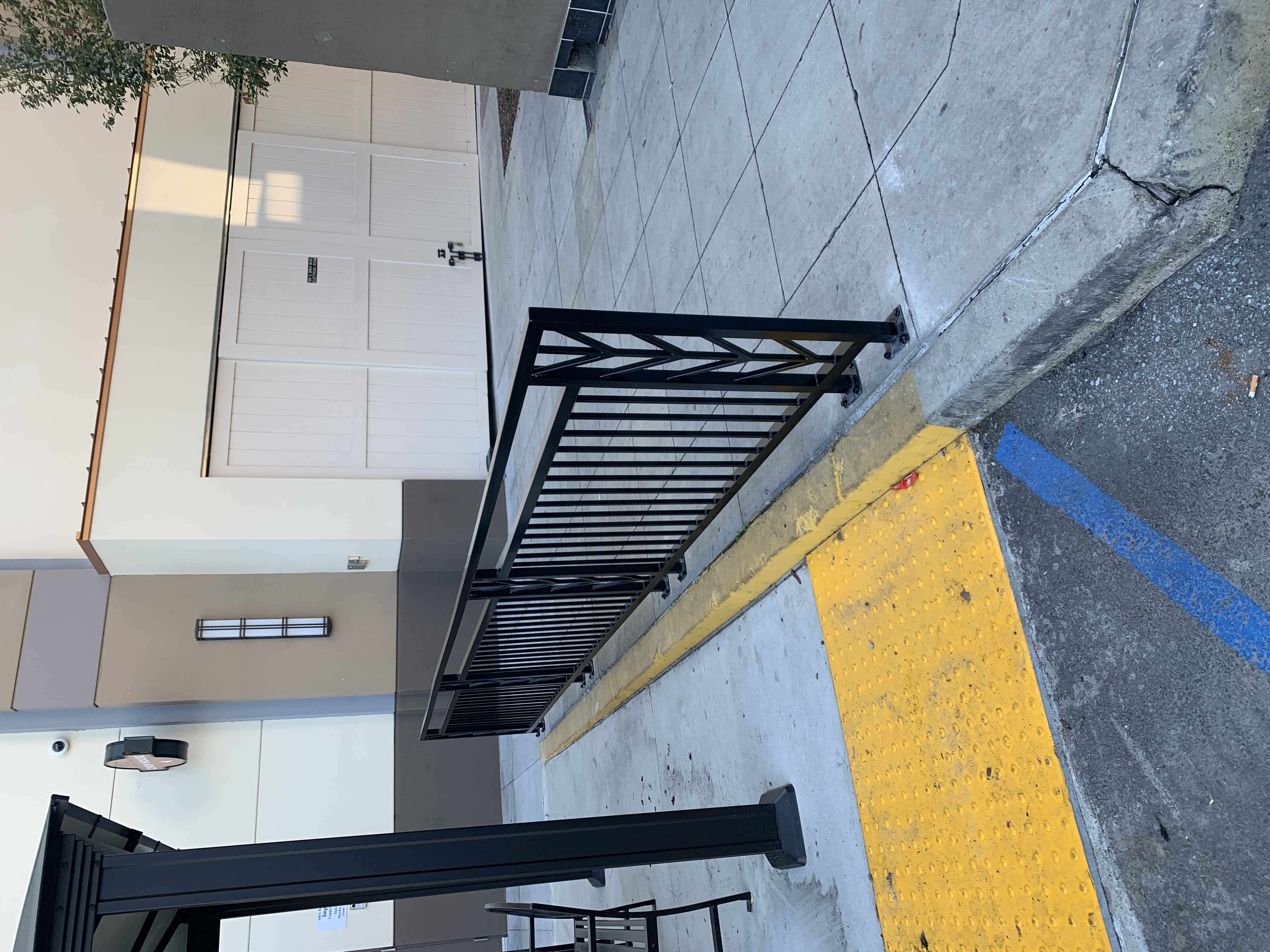 Commercial Decorative Railing with Leaf Pattern