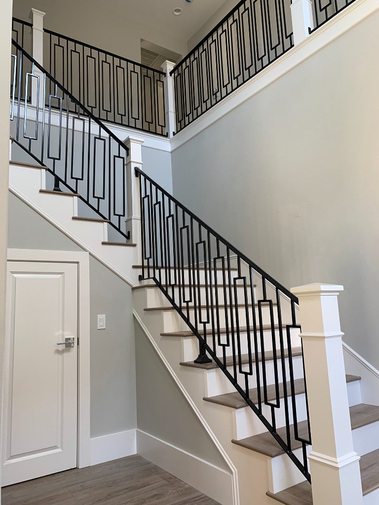 Modern Rectangle Pattern Staircase