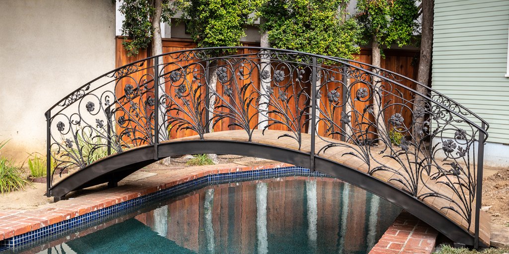 Custom Iron Garden Bridge