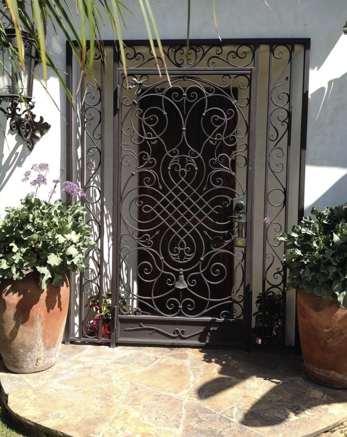Ornate Scrollwork Security Entry Gate