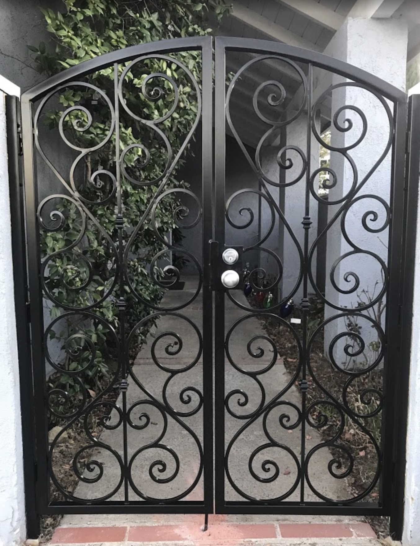 Scrollwork Double Entry Gate