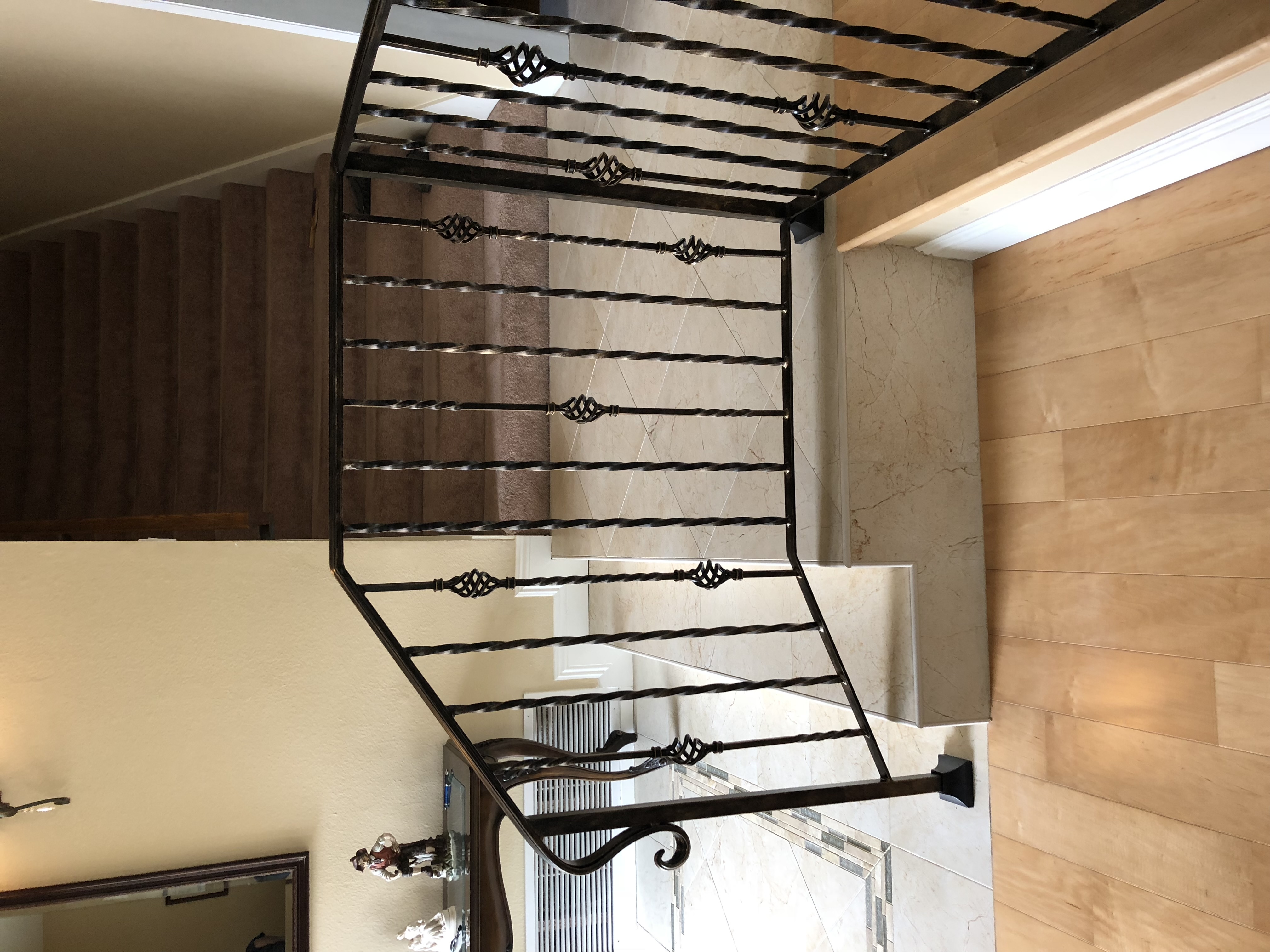 Bronze Basket Baluster Stair Railing