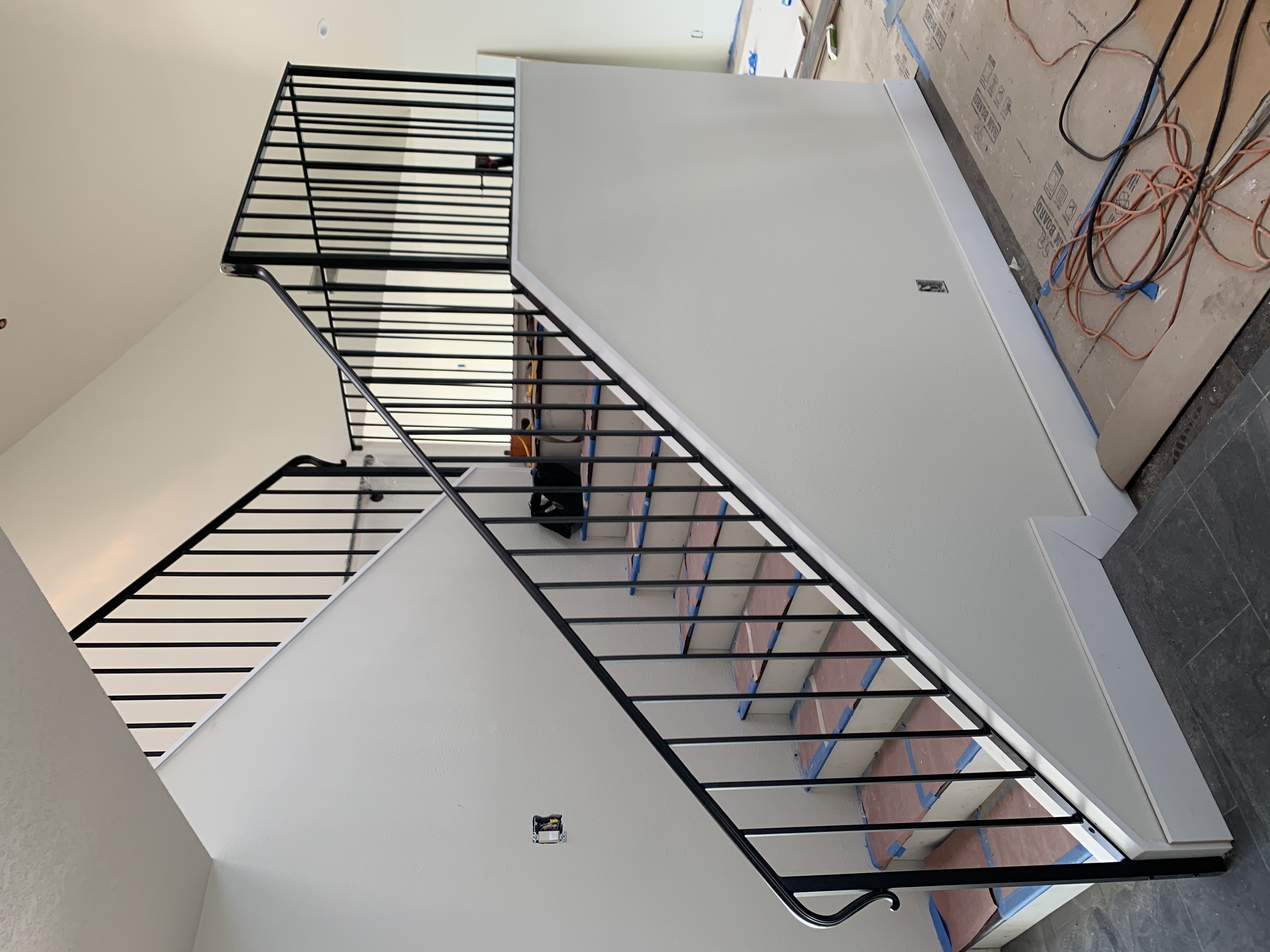 Diamond Lattice Curved Staircase Railing