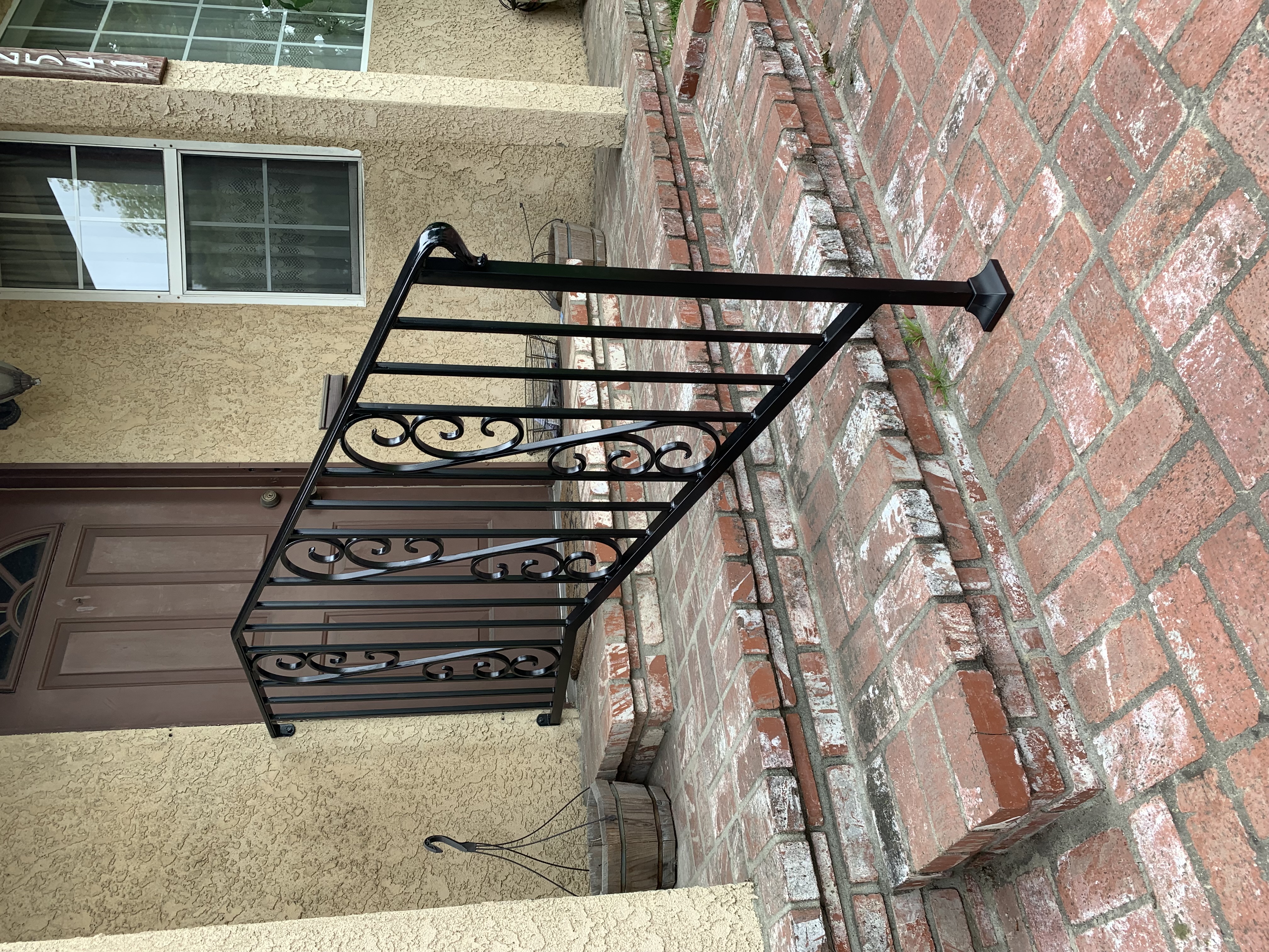 Ornate Scrollwork Exterior Railing