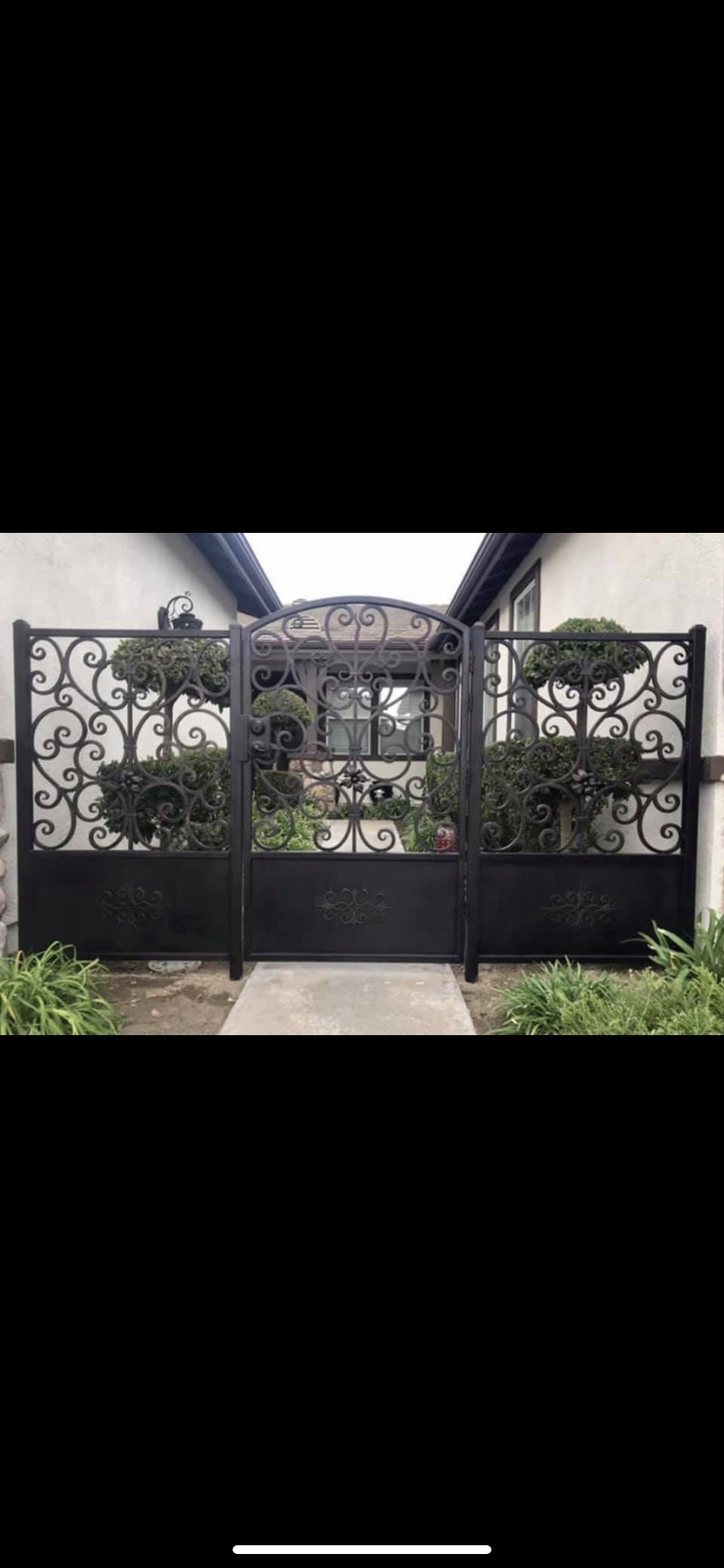 Entry Gates — custom iron work project 2 by Xtreme Iron Work