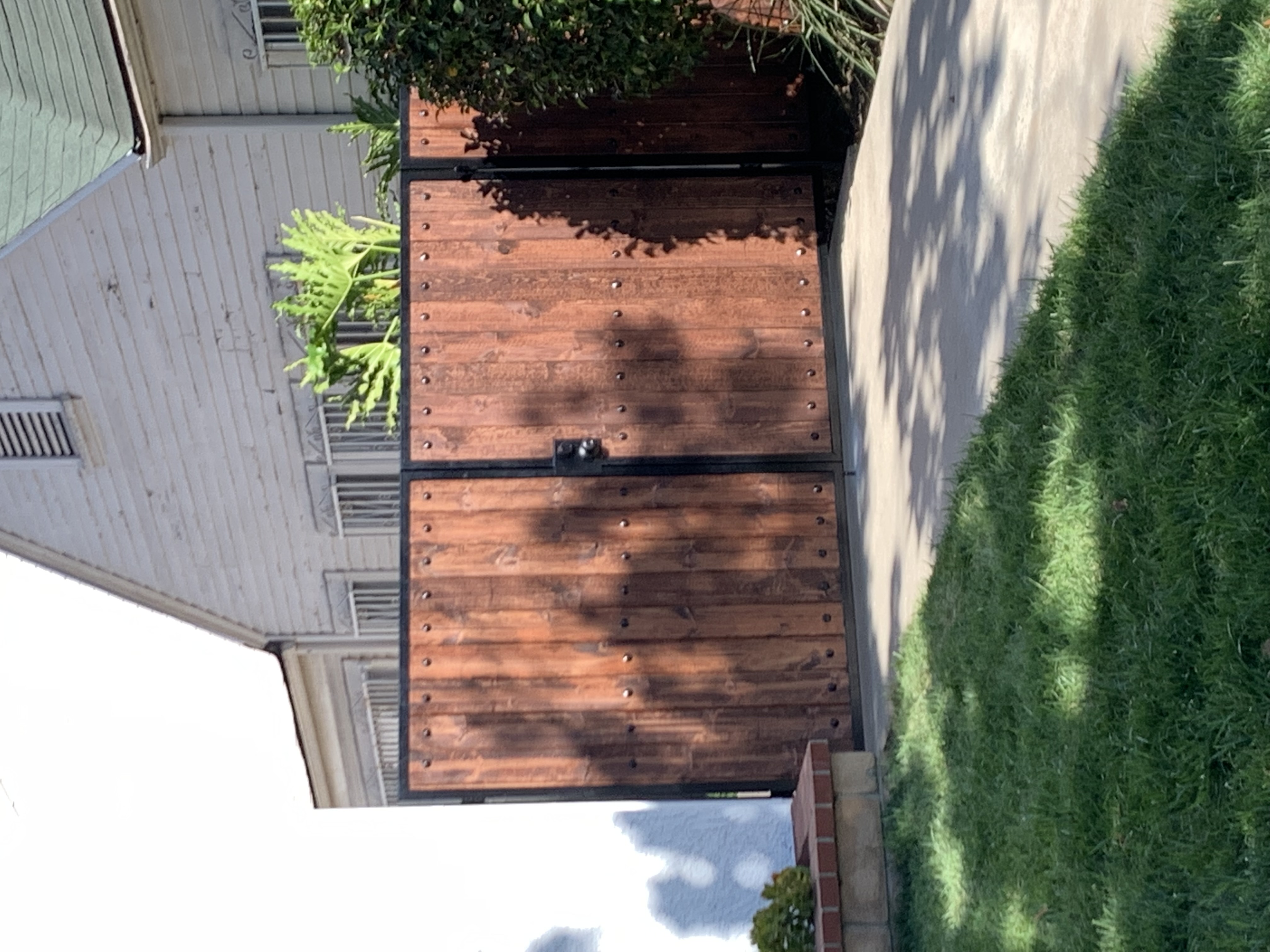 Double Iron Entry Gate with Spear Tops