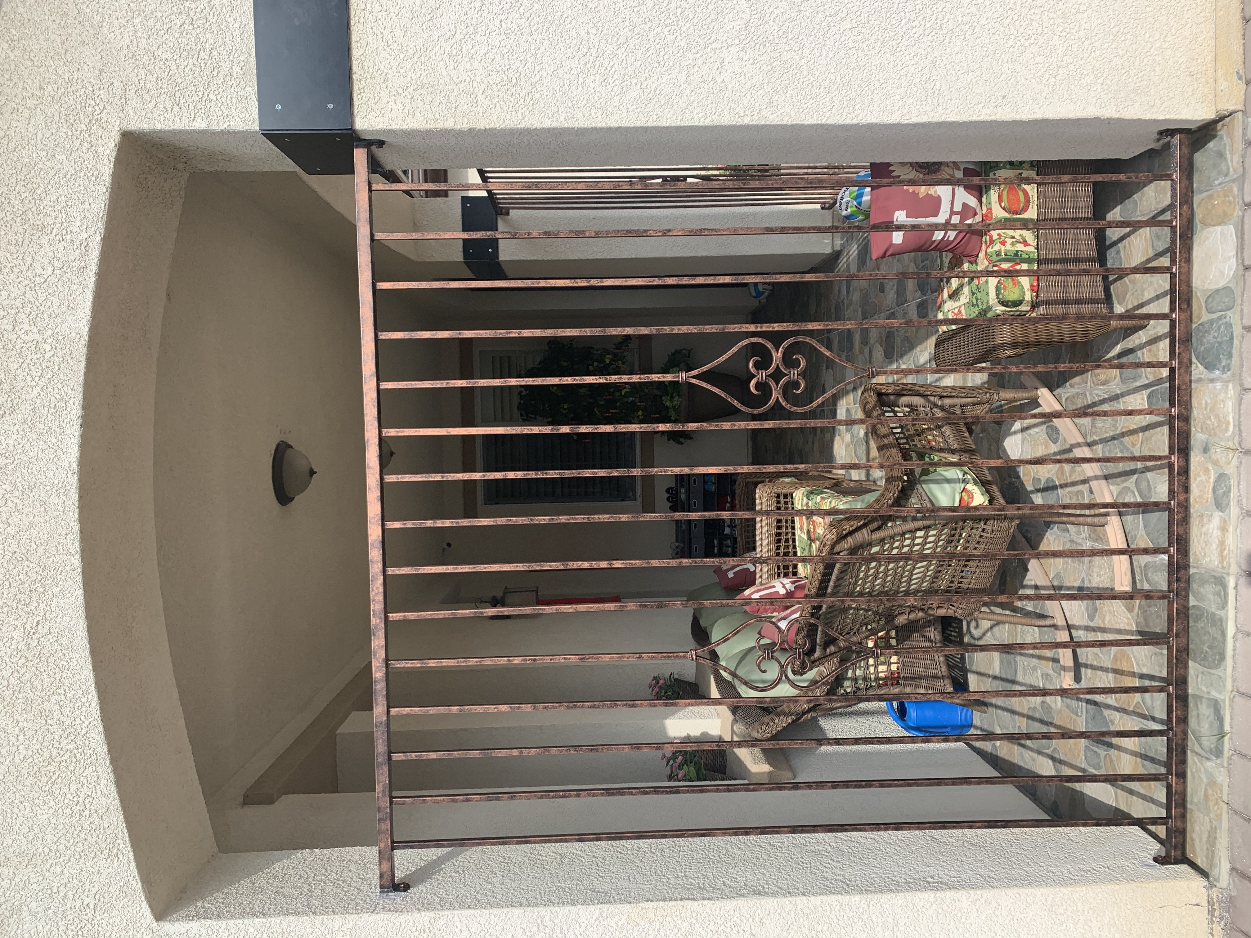 Bronze Iron Porch Entry Gate